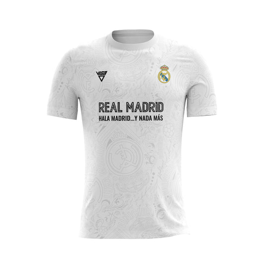 قميص ريال مدريد لكرة القدم باللون الأبيض