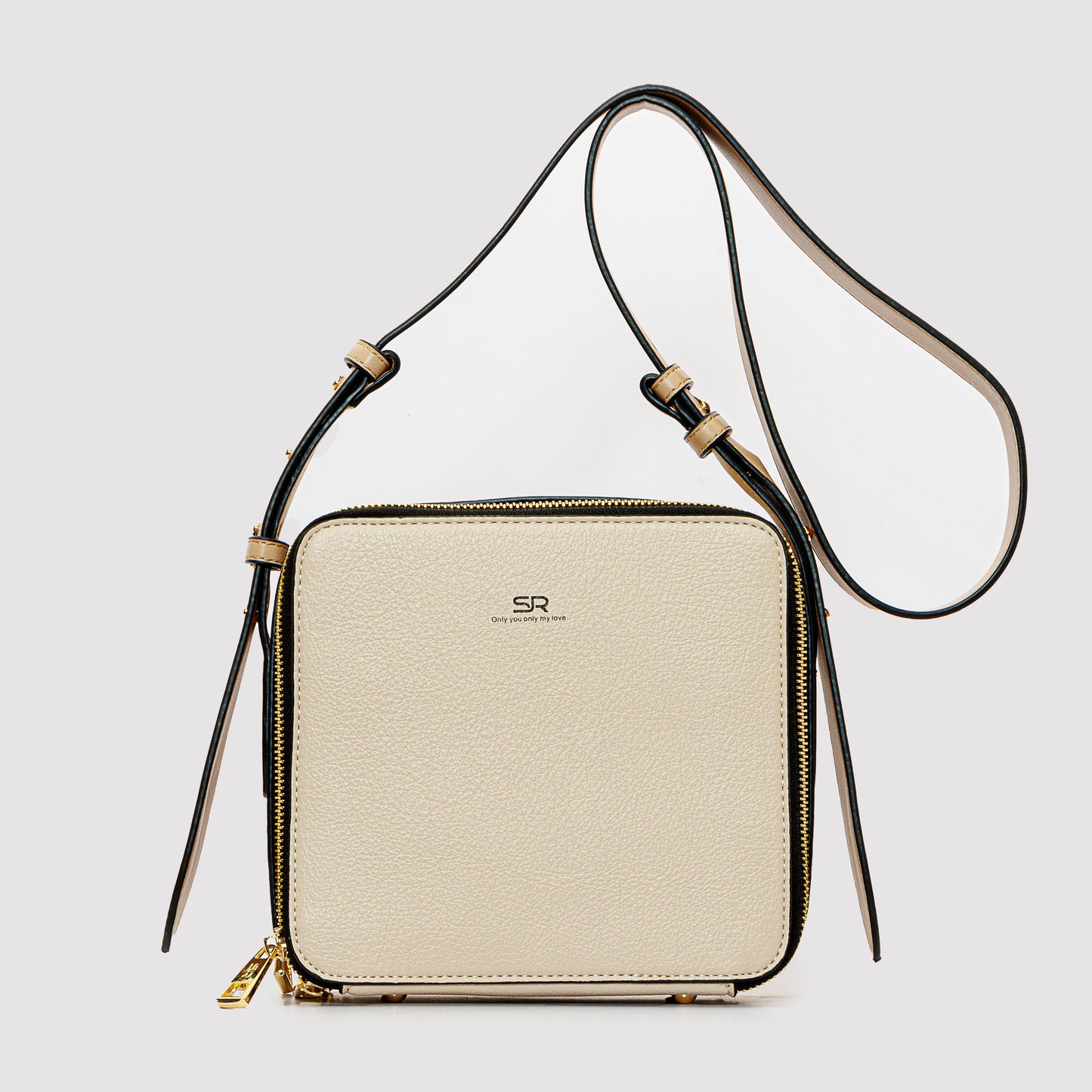 حقيبة كروس جلدية مربعة الشكل