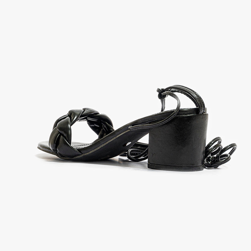 Strappy Braided Sandals