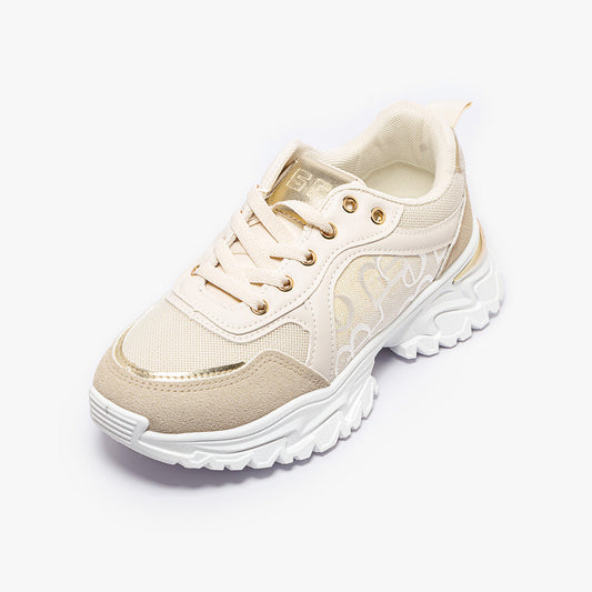 حذاء رياضي كاجوال بطبعة جانبية