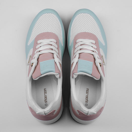 سنيكرز ثلاثي الألوان برباط