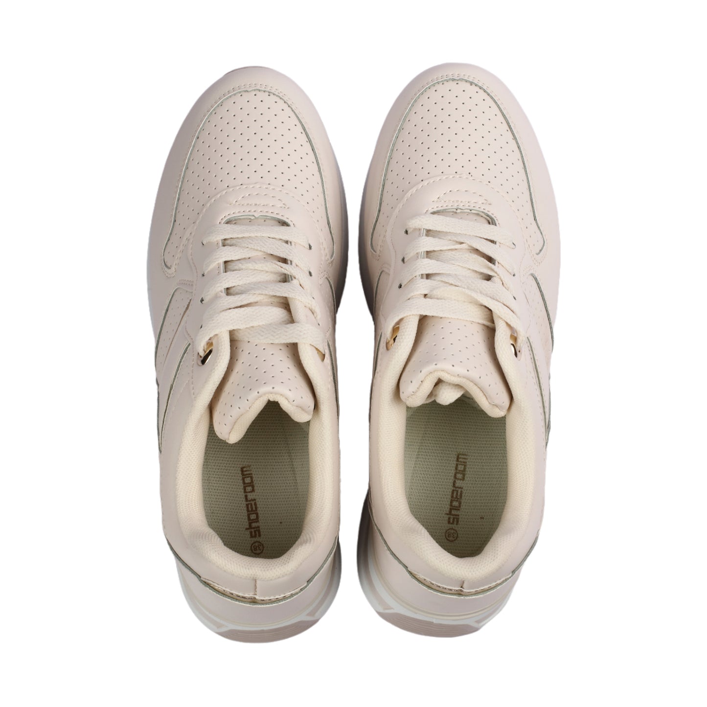 Sleek Perforated Leather Sneakers