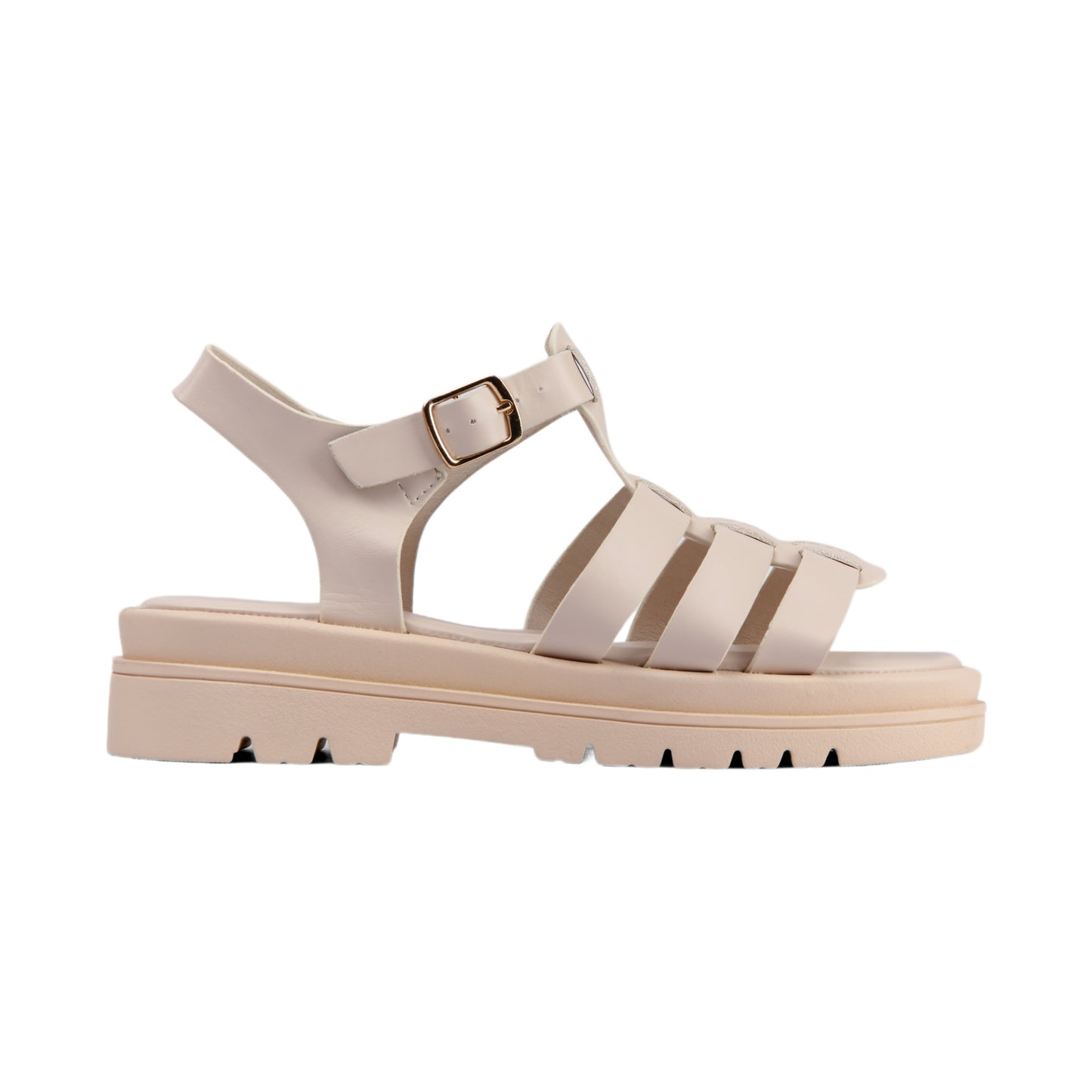 Ankle Buckle Flat Sandal