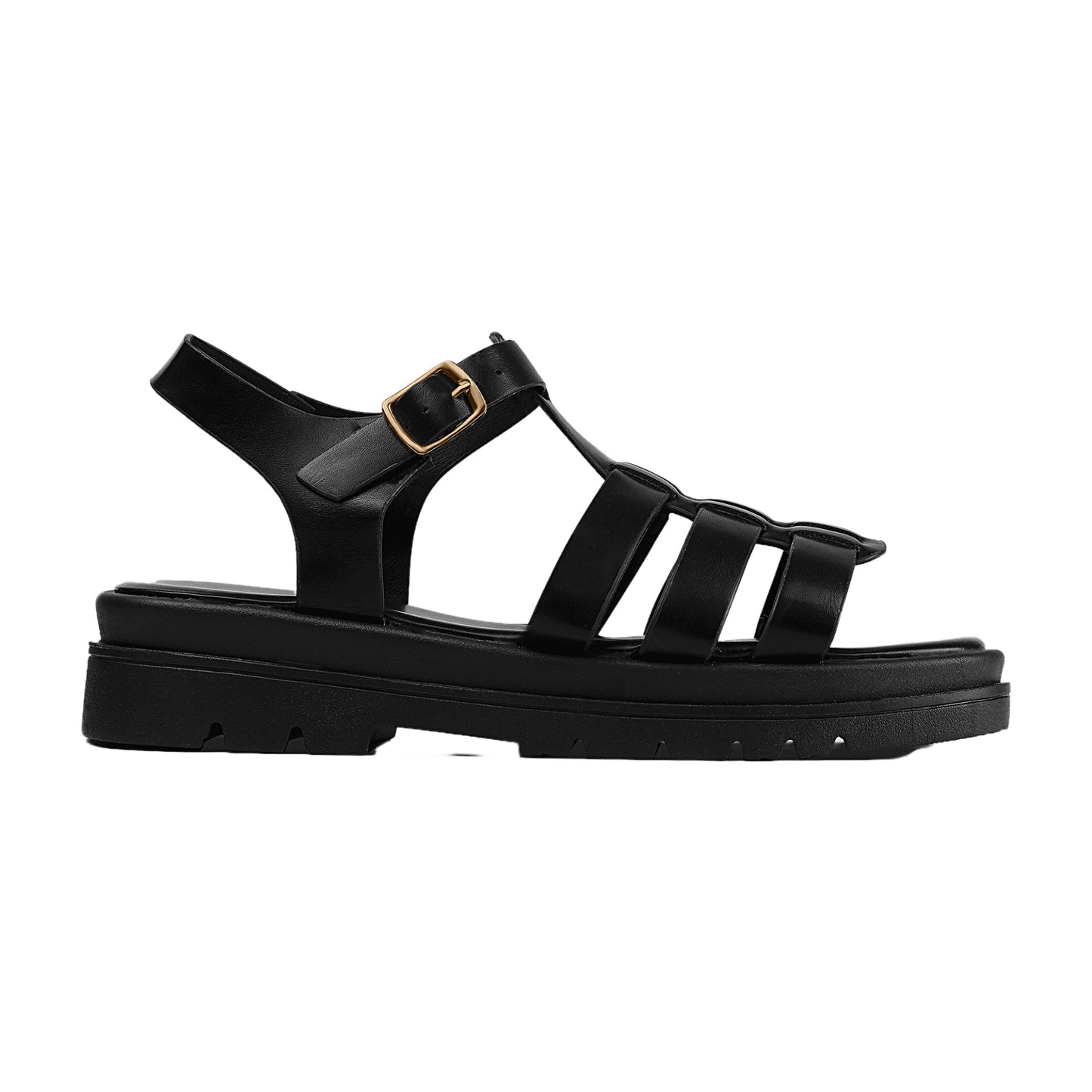 Ankle Buckle Flat Sandal