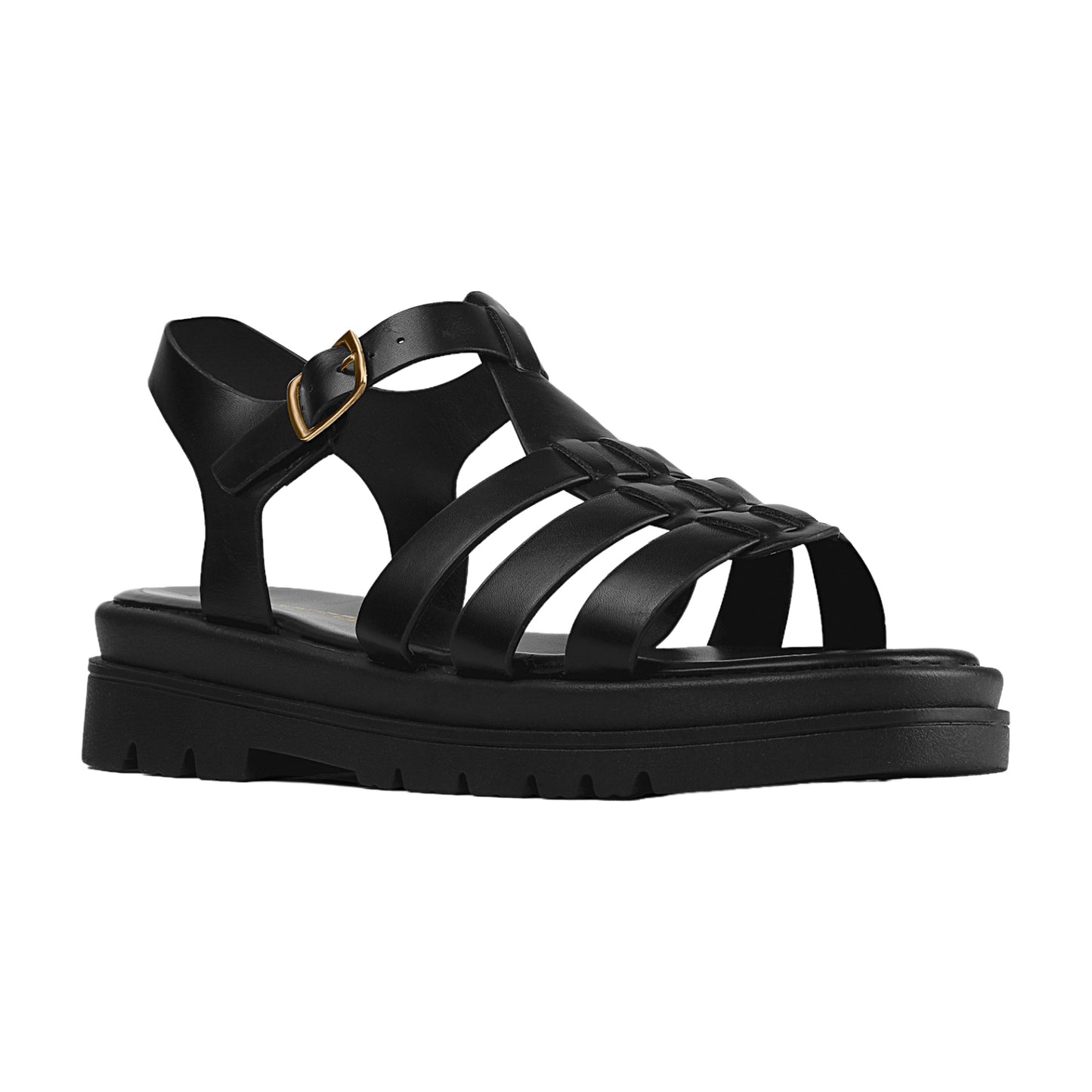 Ankle Buckle Flat Sandal
