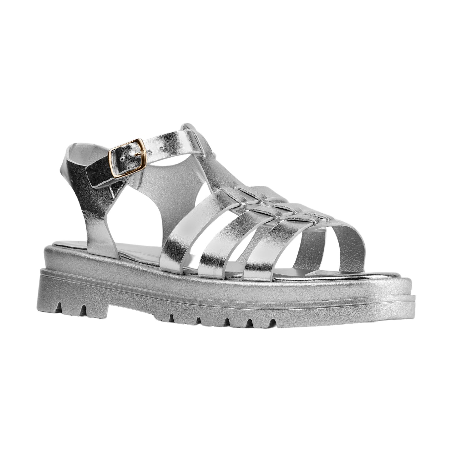 Ankle Buckle Flat Sandal