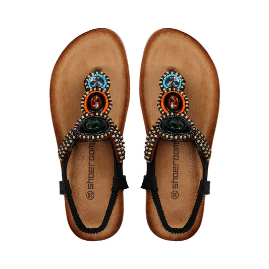 Elastic Ankle Strap Sandal