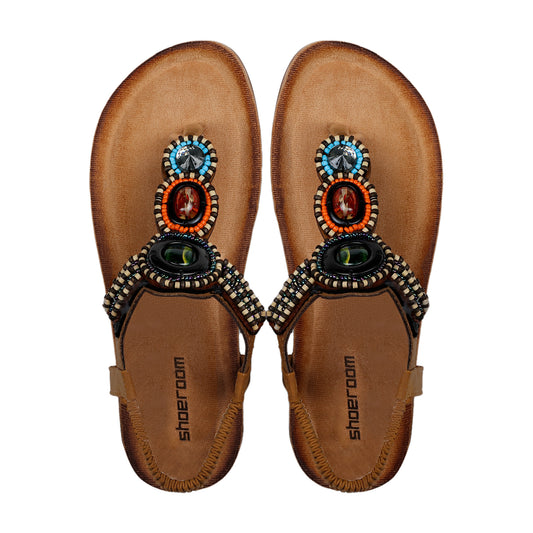 Elastic Ankle Strap Sandal