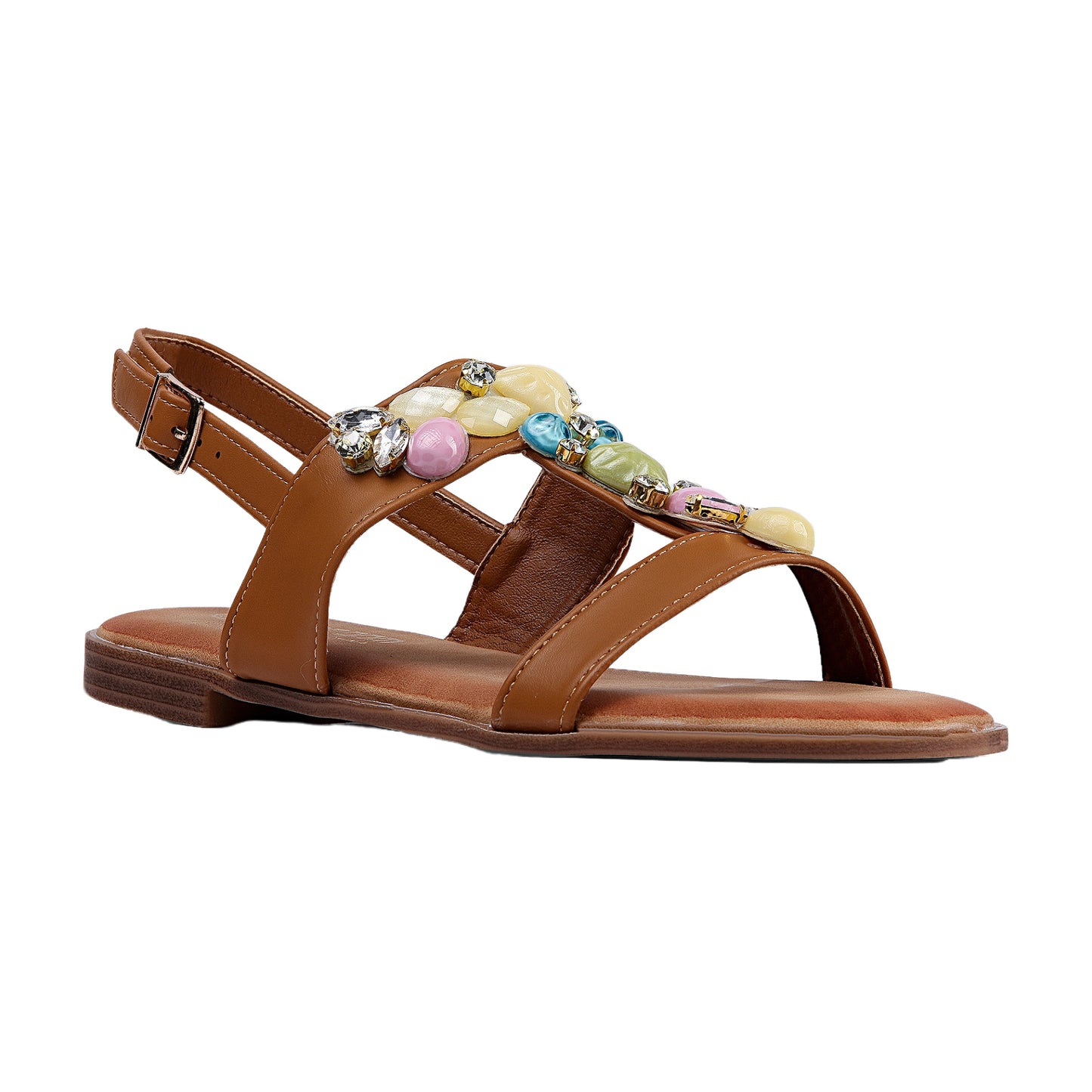 Chic Shiny Strass Flat Sandal