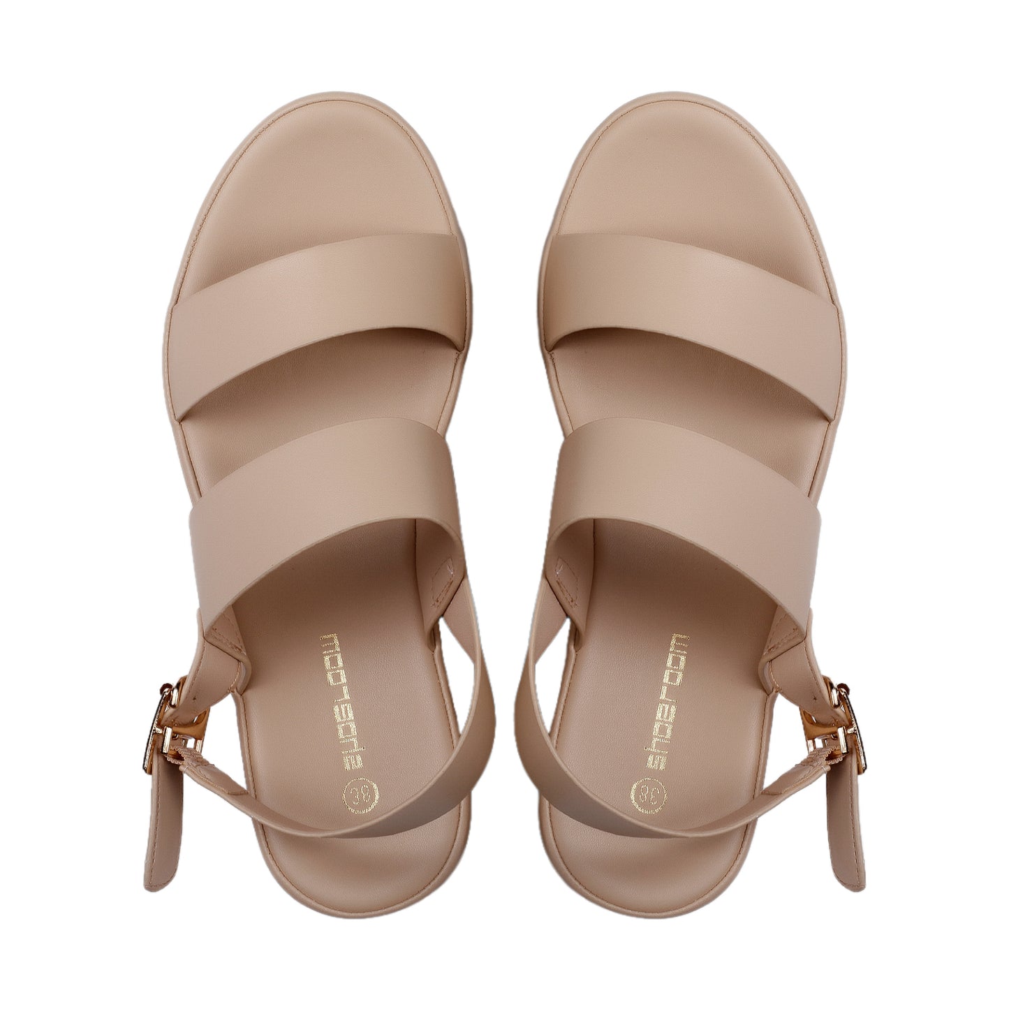 Wedge Heel Leather Sandal