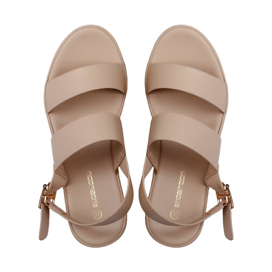 Wedge Heel Leather Sandal