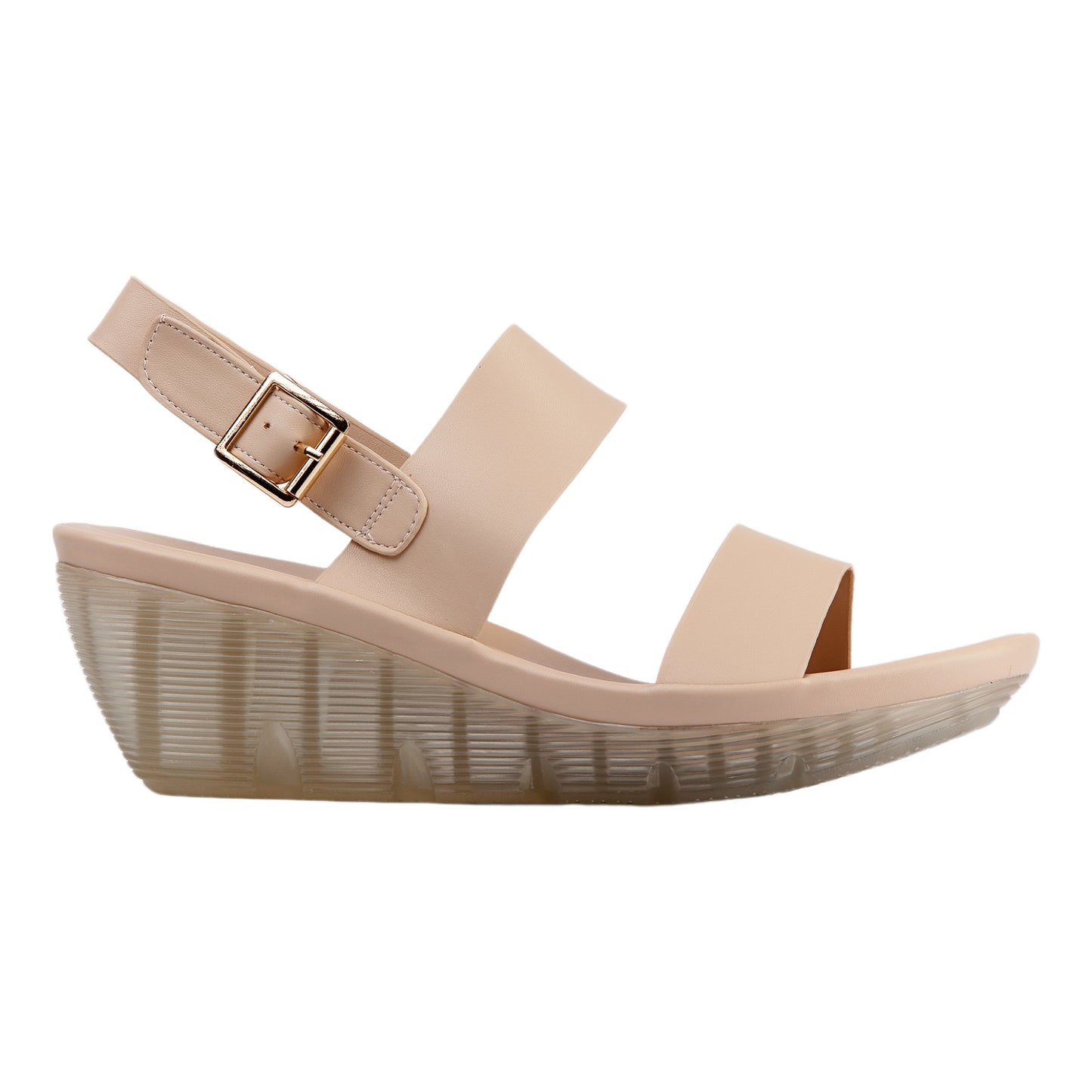 Wedge Heel Leather Sandal