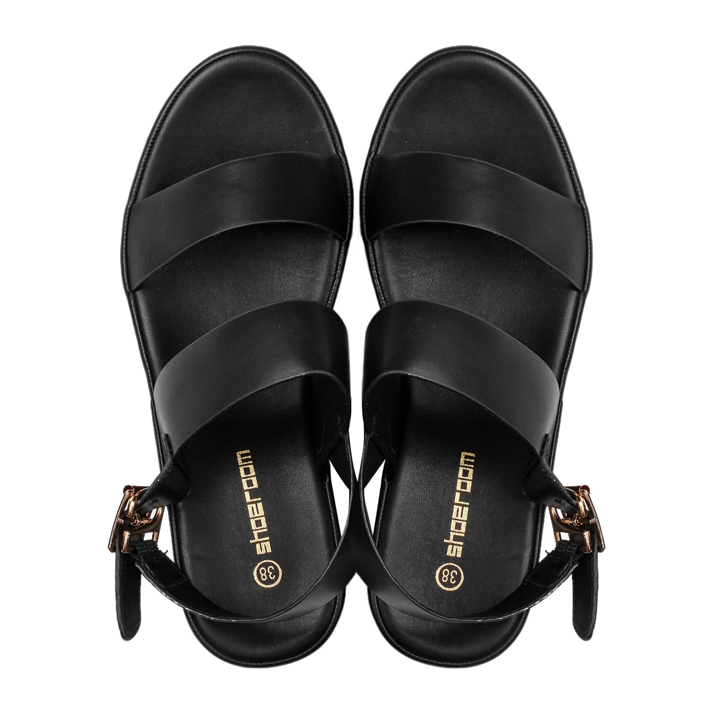 Wedge Heel Leather Sandal