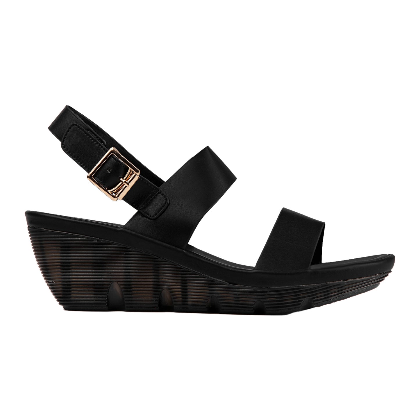 Wedge Heel Leather Sandal
