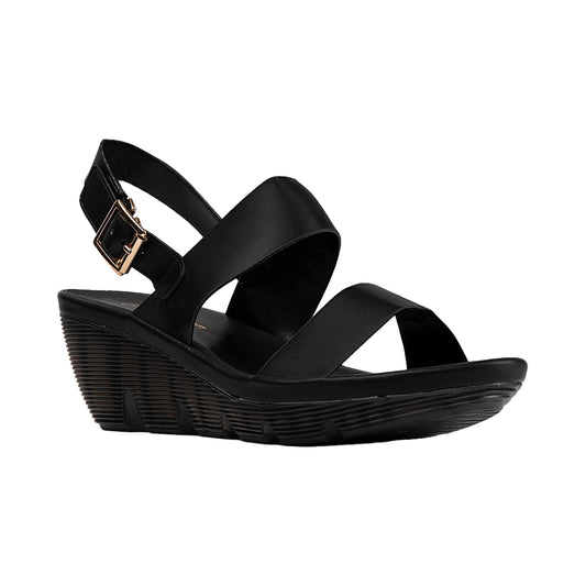 Wedge Heel Leather Sandal