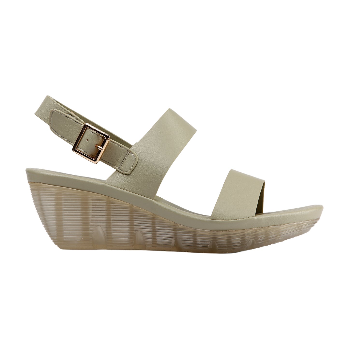 Wedge Heel Leather Sandal