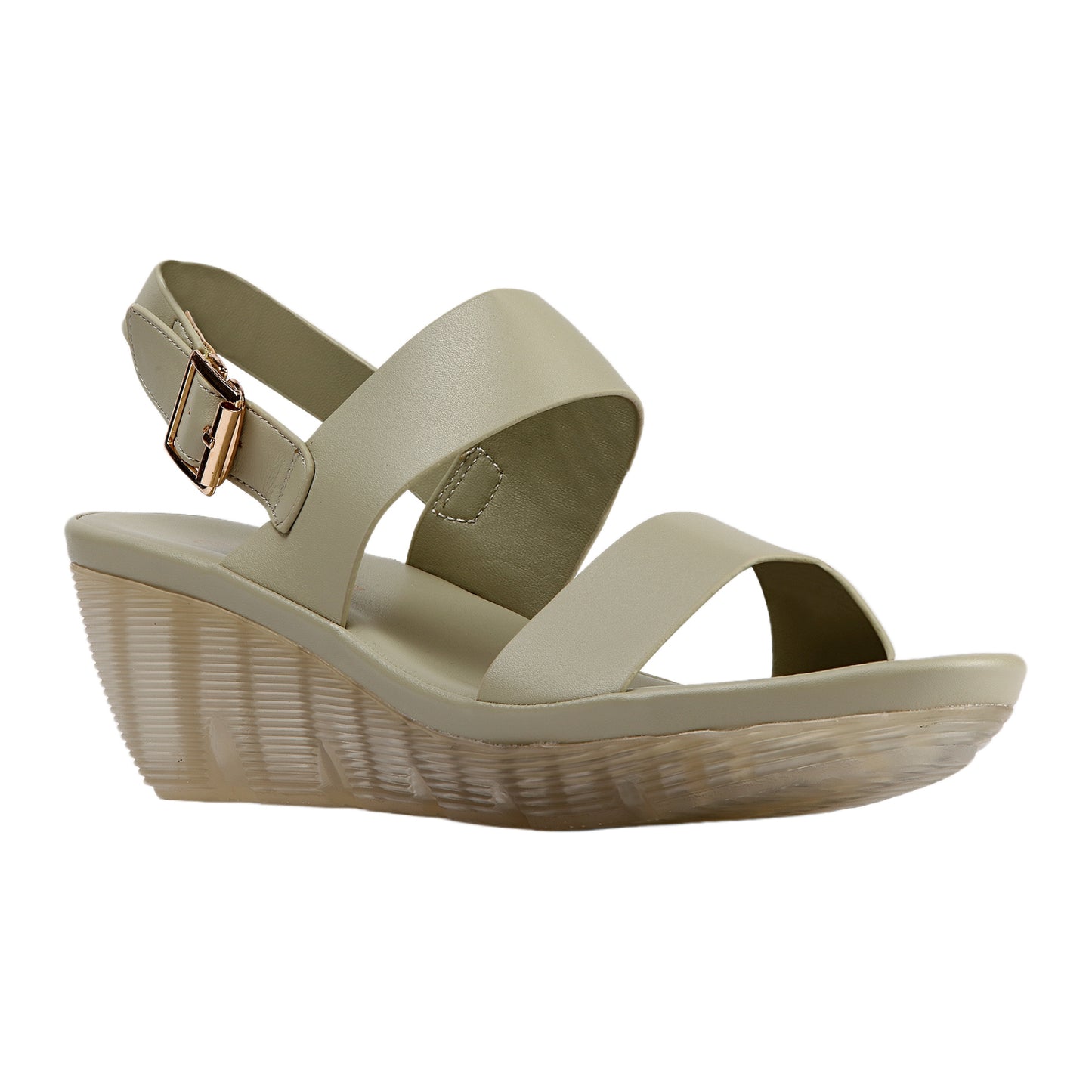 Wedge Heel Leather Sandal