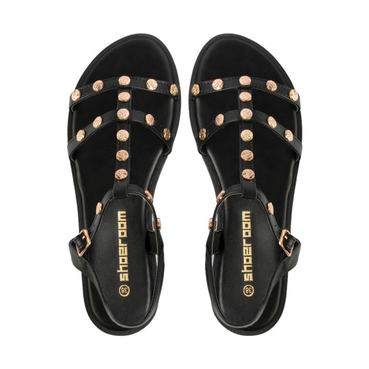 Fully Studded Flat Sandal
