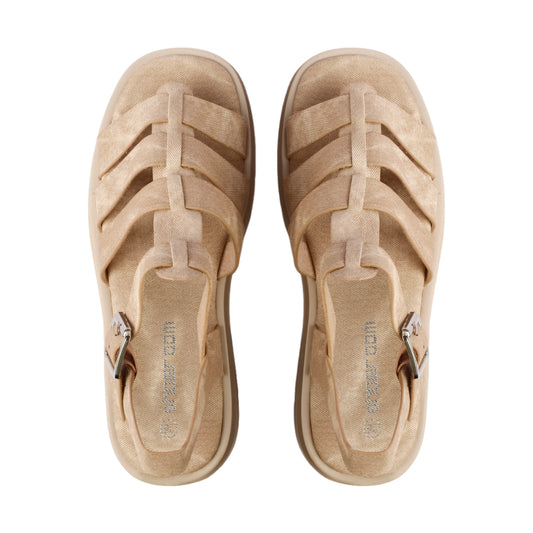 Flat Heel Sandal with Buckle