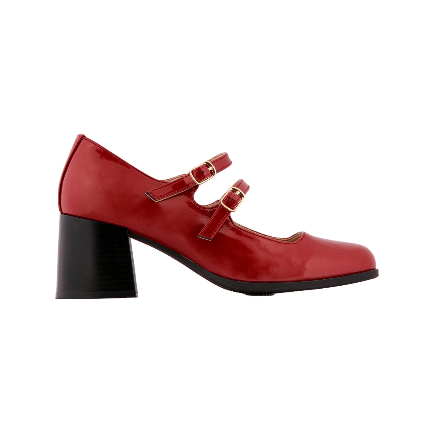 Square-Toe Verneh Heeled Shoes