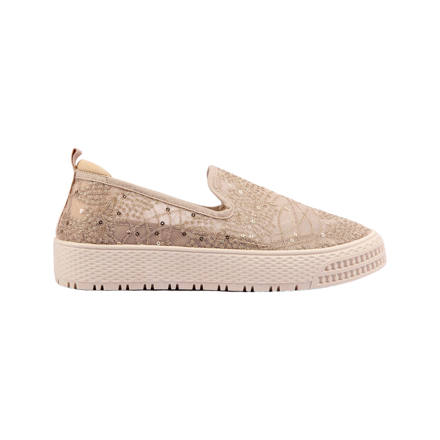 Slip-on Shoes Embellished with Sequins