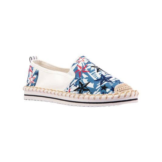 Printed Flat Espadrille Shoes