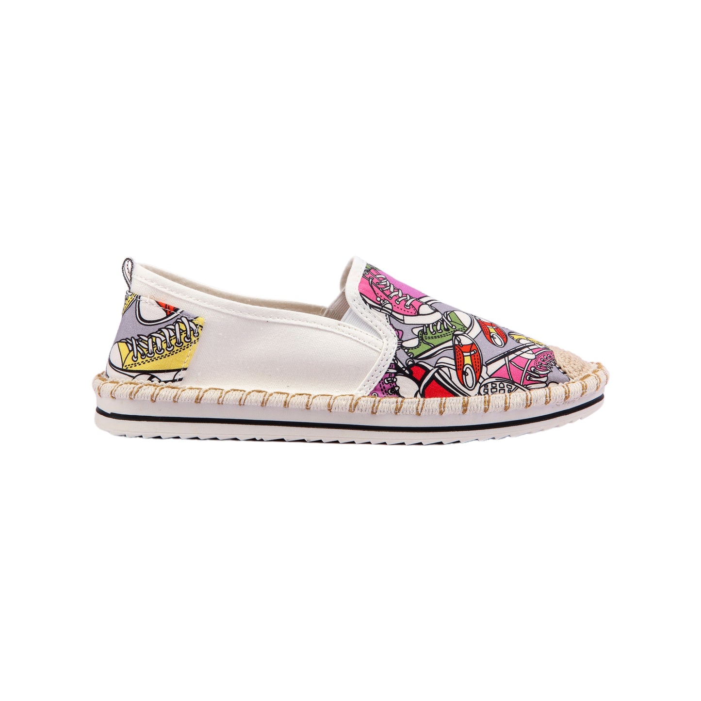 Printed Flat Espadrille Shoes