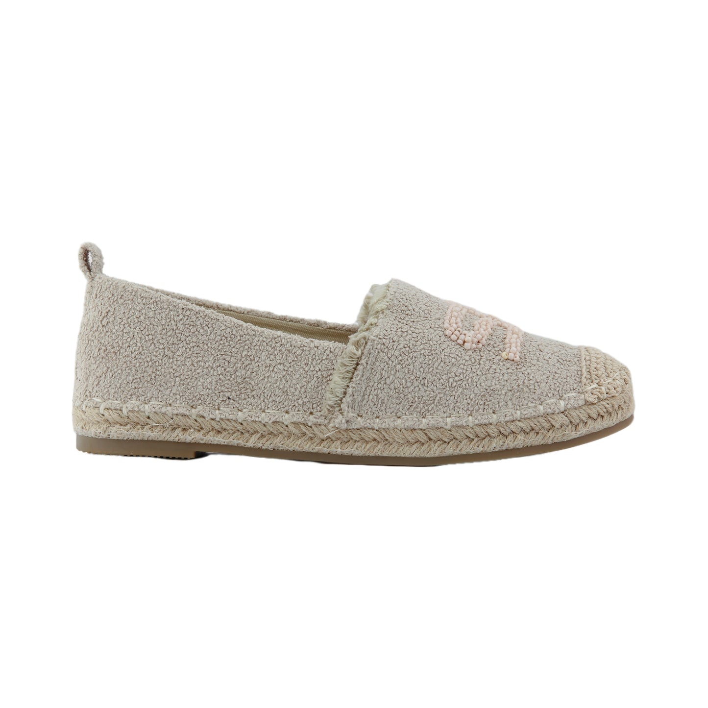 Beaded Espadrille Shoes with Fringe