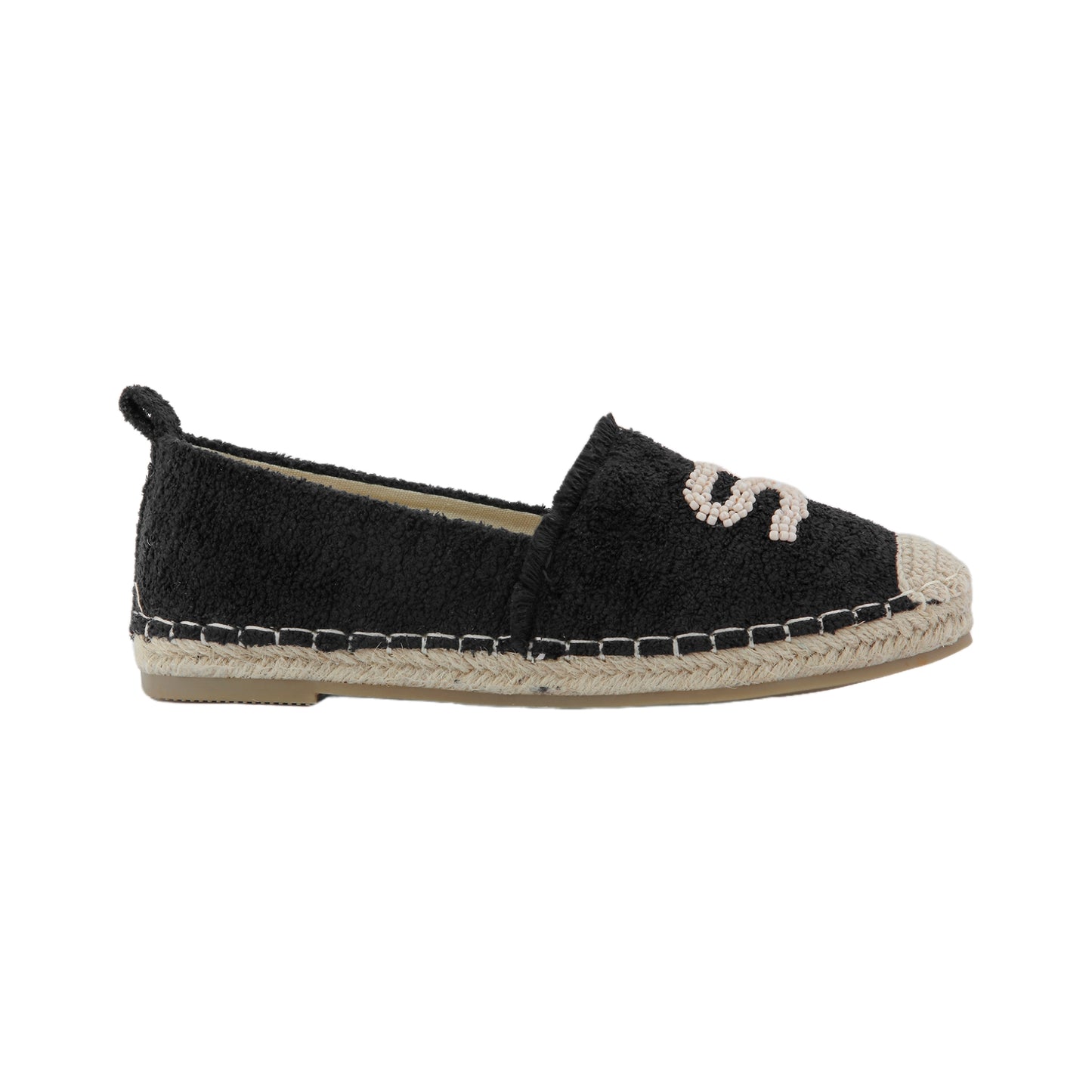 Beaded Espadrille Shoes with Fringe