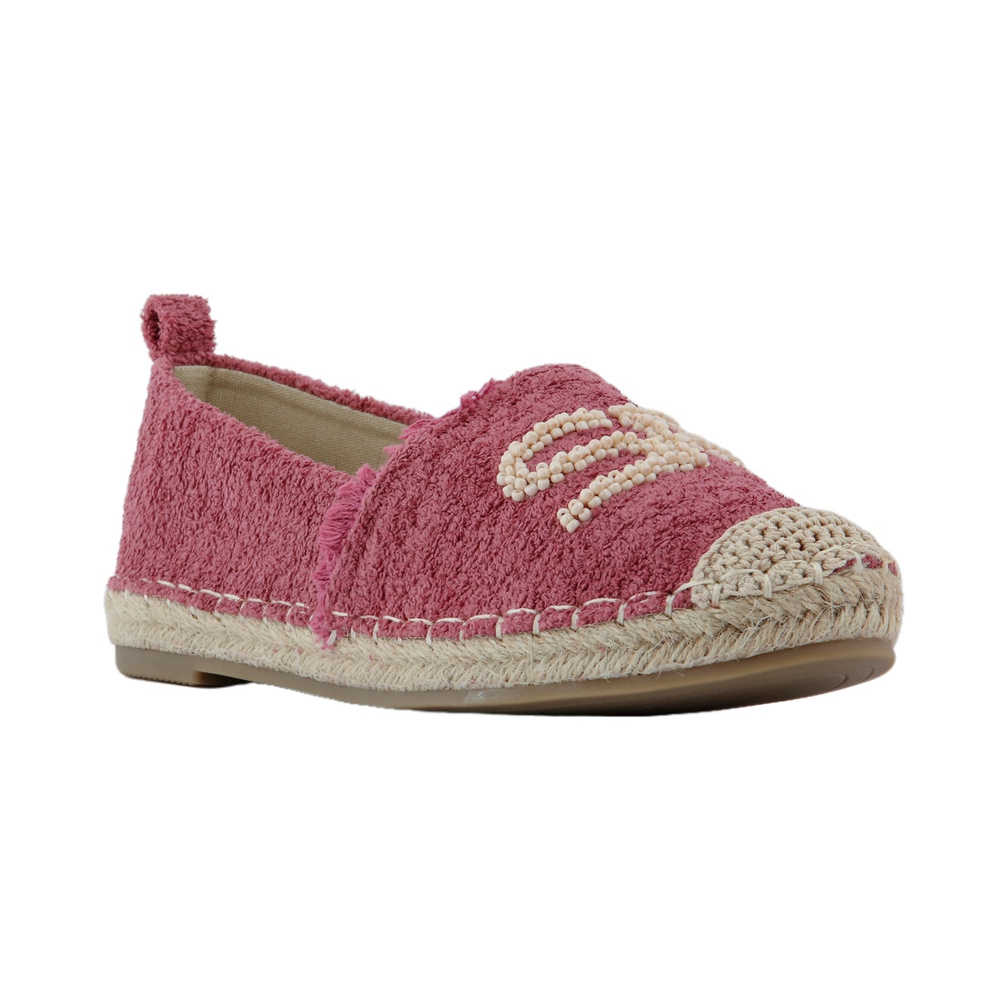 Beaded Espadrille Shoes with Fringe