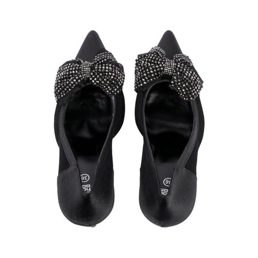 Stiletto Heel Soiree Pump with Bow