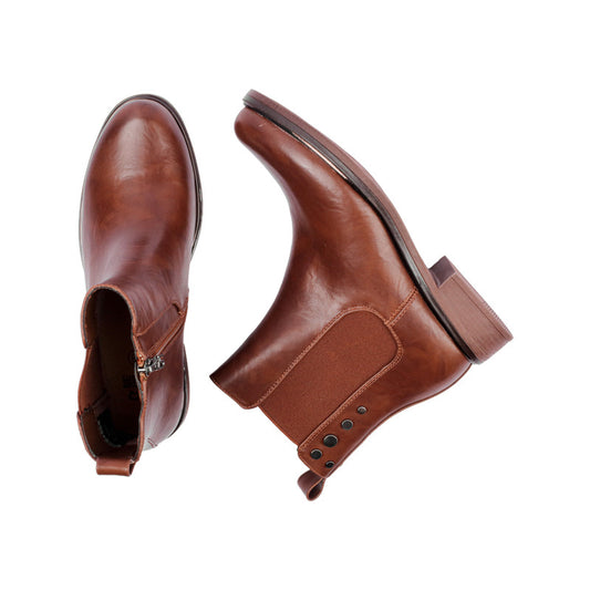 حذاء نصف مطاطي جانبي مع سحاب