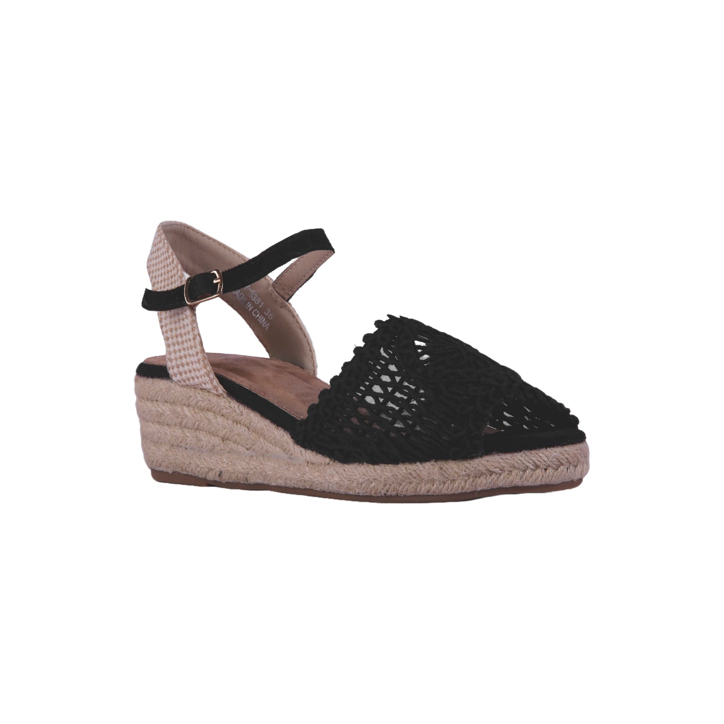 Burlap Wedge Heel Sandal