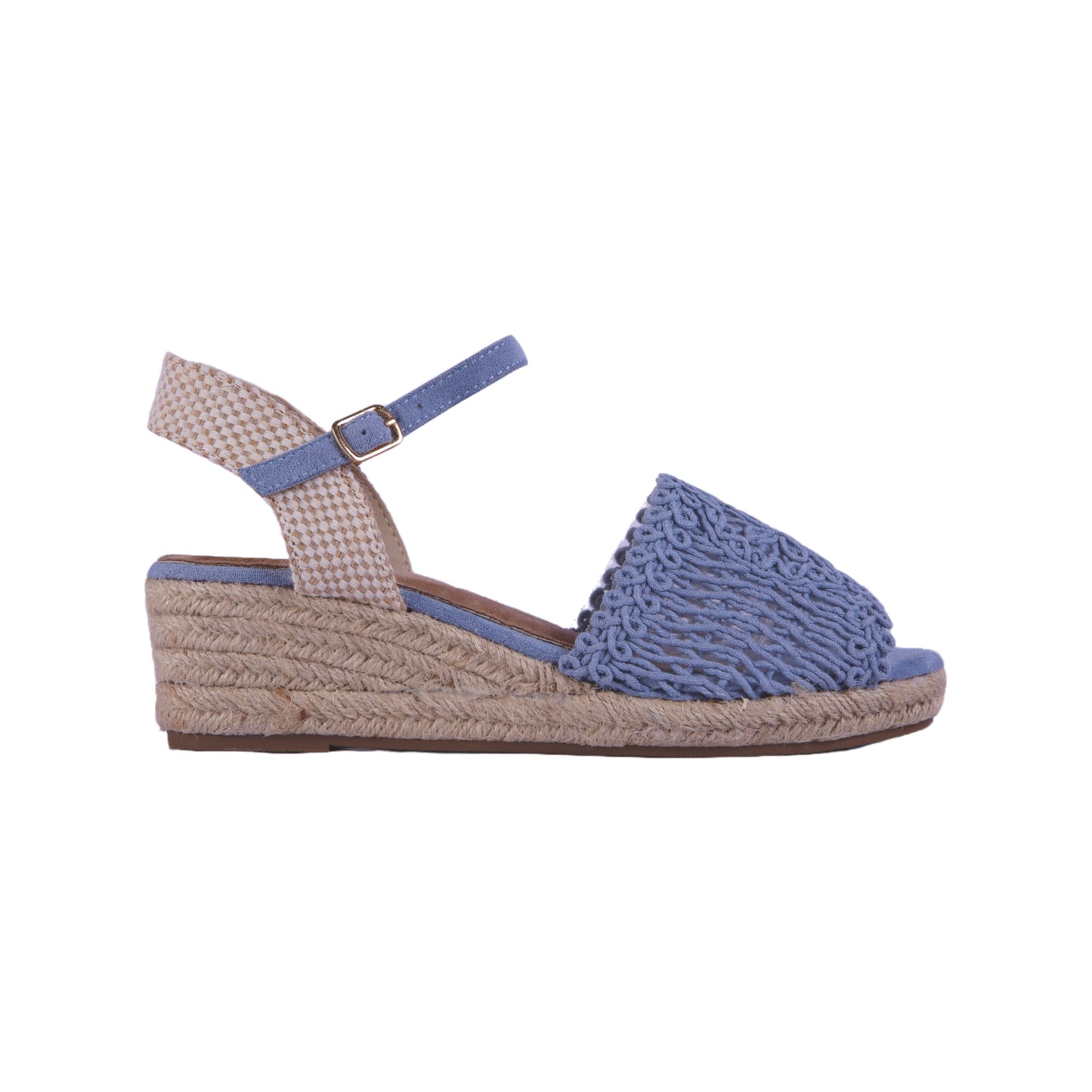 Burlap Wedge Heel Sandal
