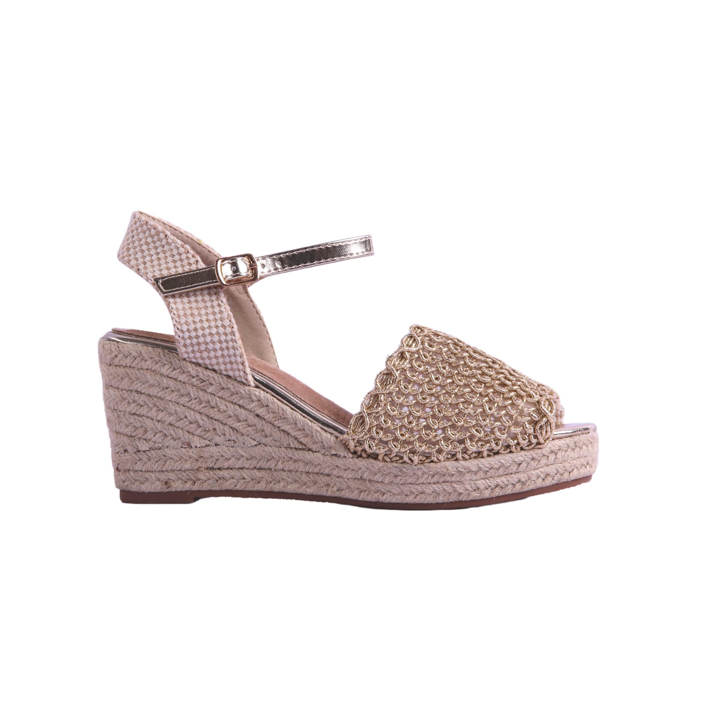 Shiny Sandal with Wedge Heels