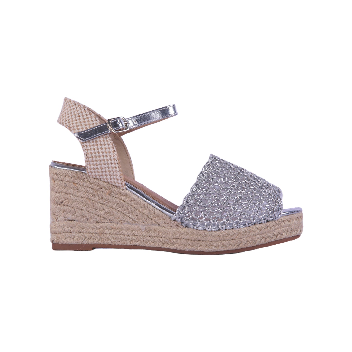 Shiny Sandal with Wedge Heels