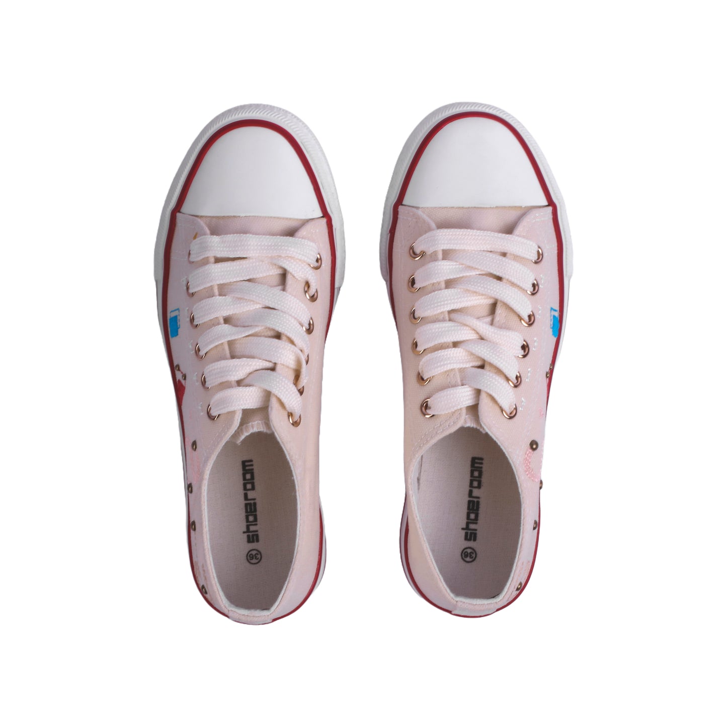 Embroidered Canvas Sneakers