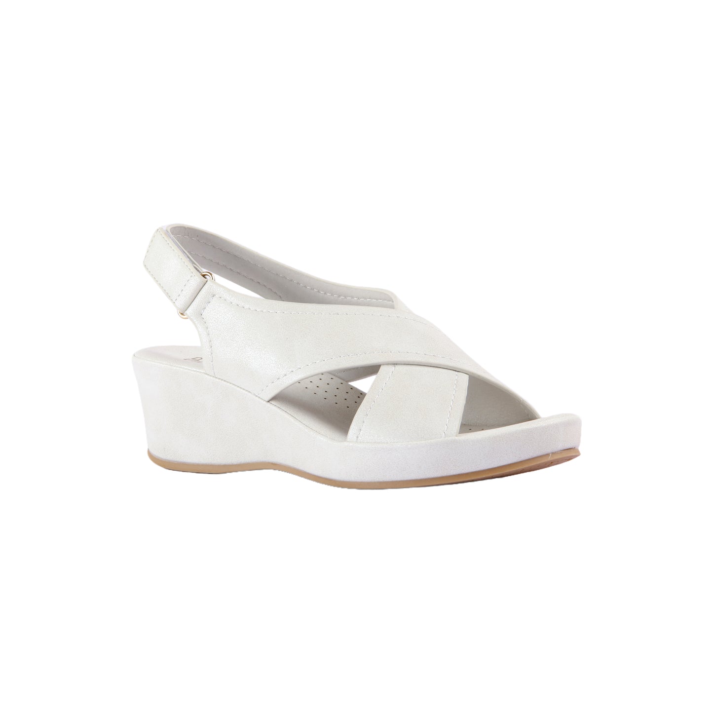 Wedge Sandal with Hook & Loop Closure