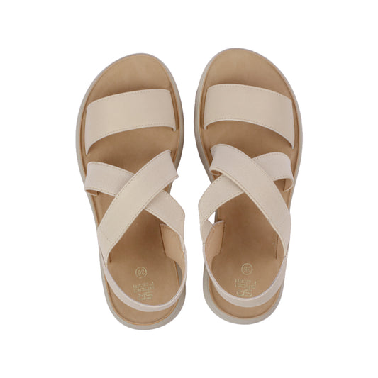 Elastic Cross Strap Sandal