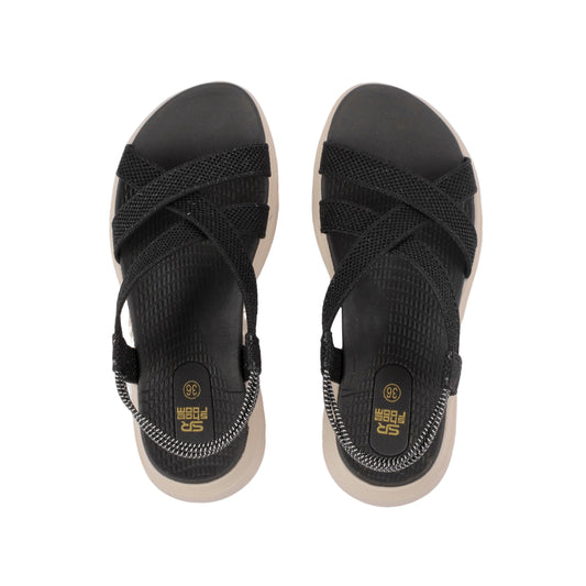 Elastic Ankle Criss Cross Sandal