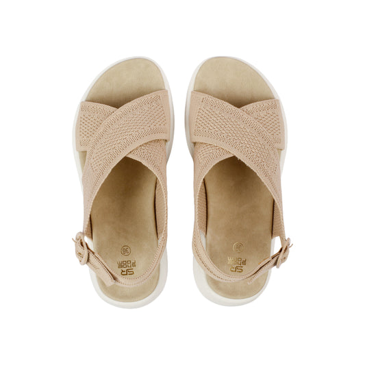 Side Buckle Criss Cross Sandal