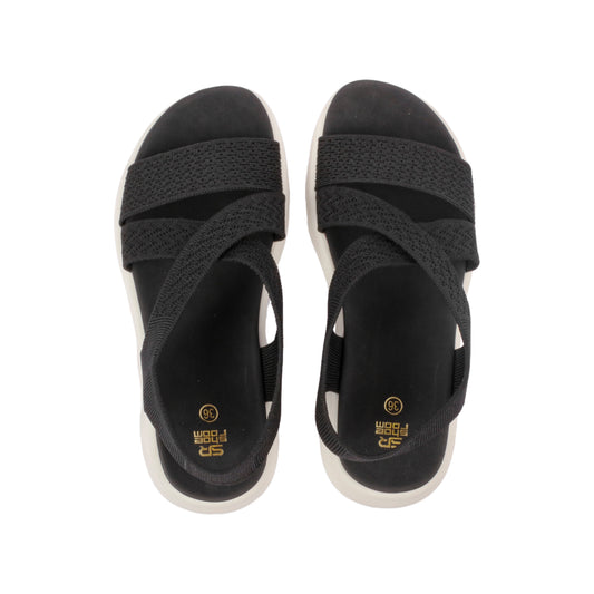 Comfy Elastic Ankle Cross Sandal