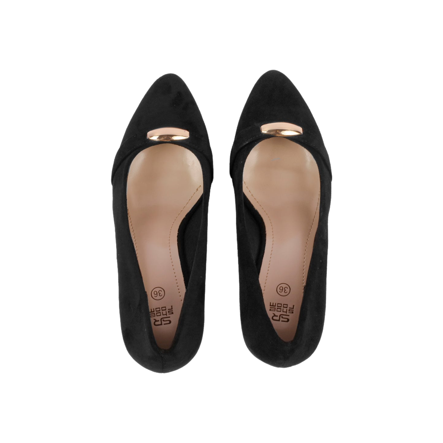 Golden Buckle High Heels Shoes