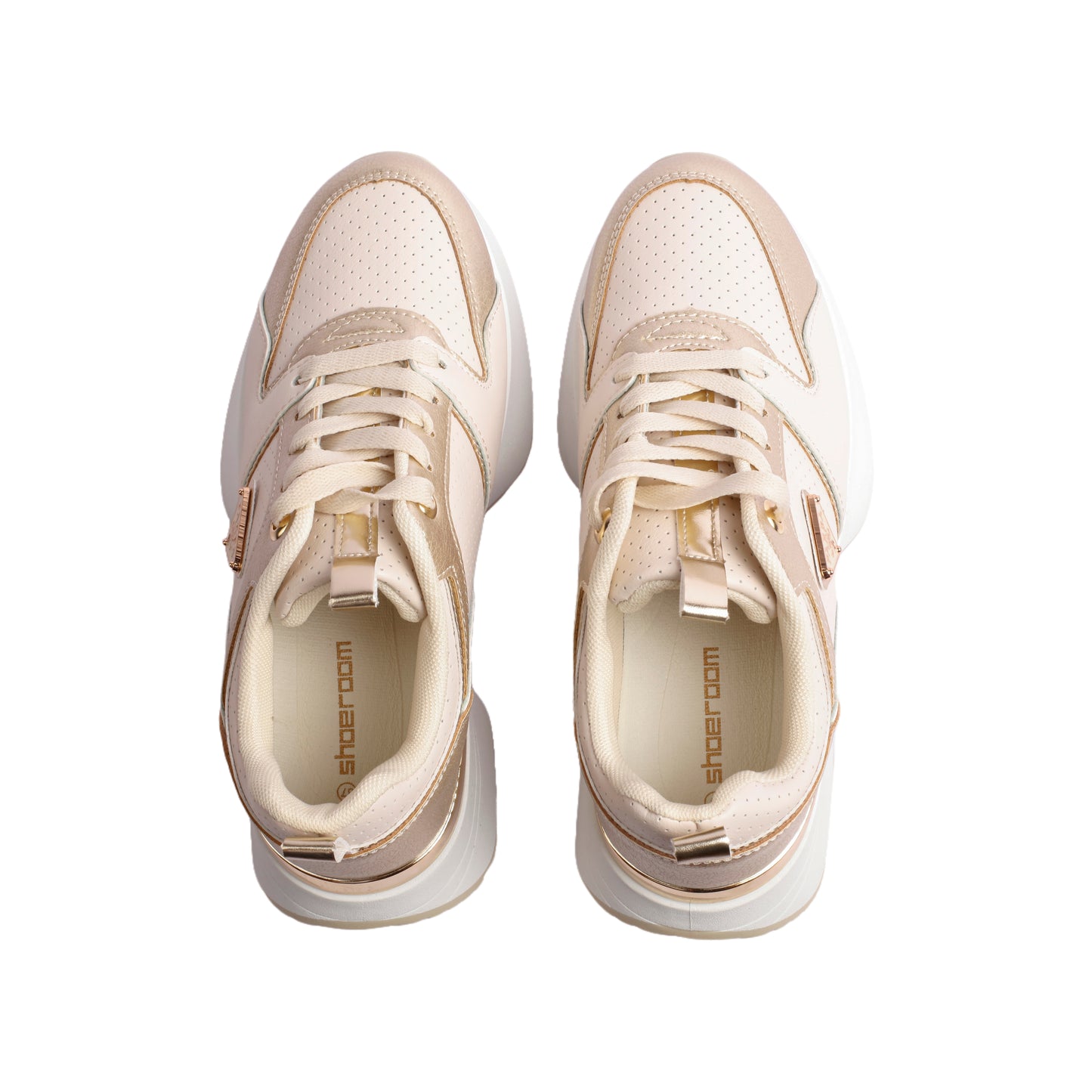 Shiny Lace-up Sneakers