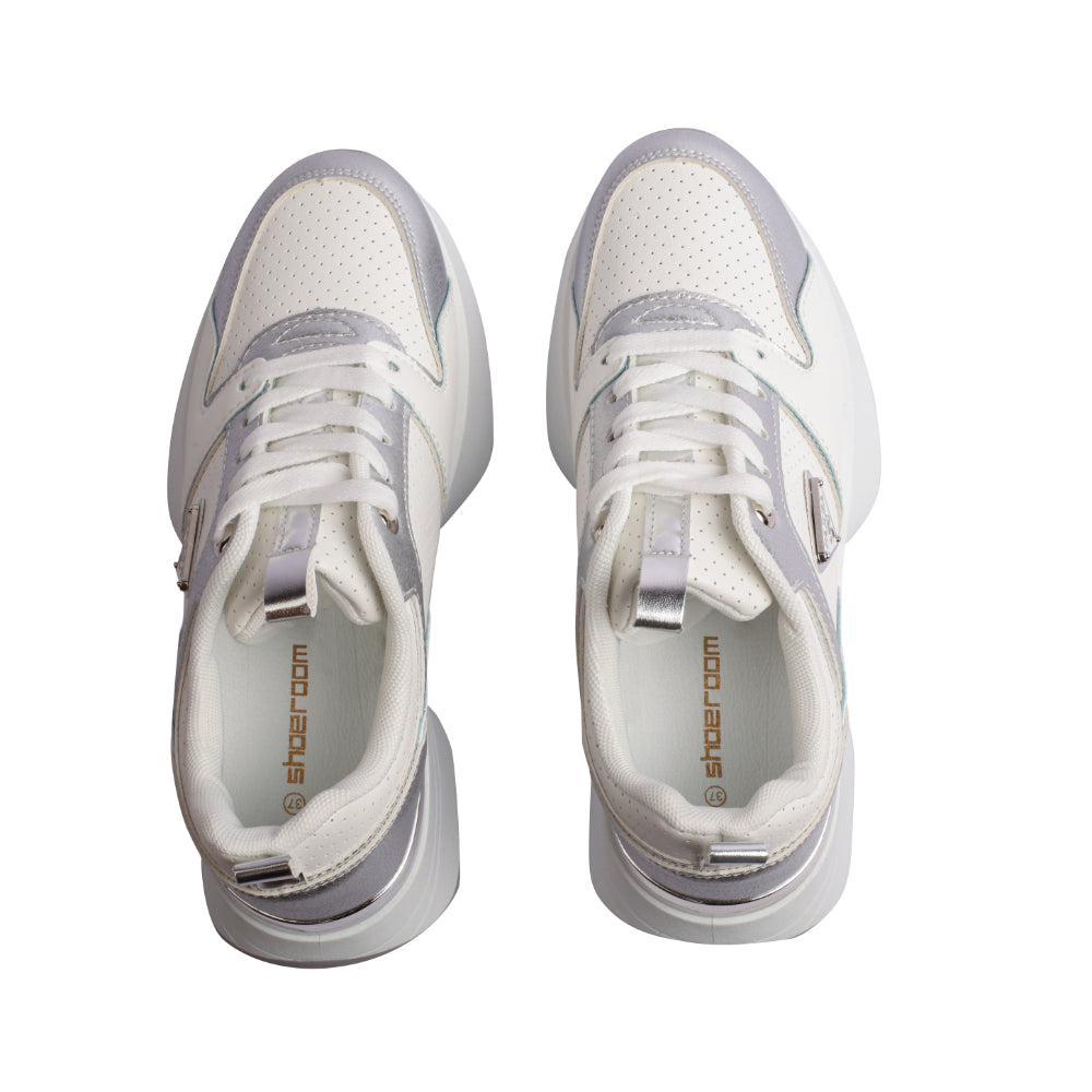 Shiny Lace-up Sneakers