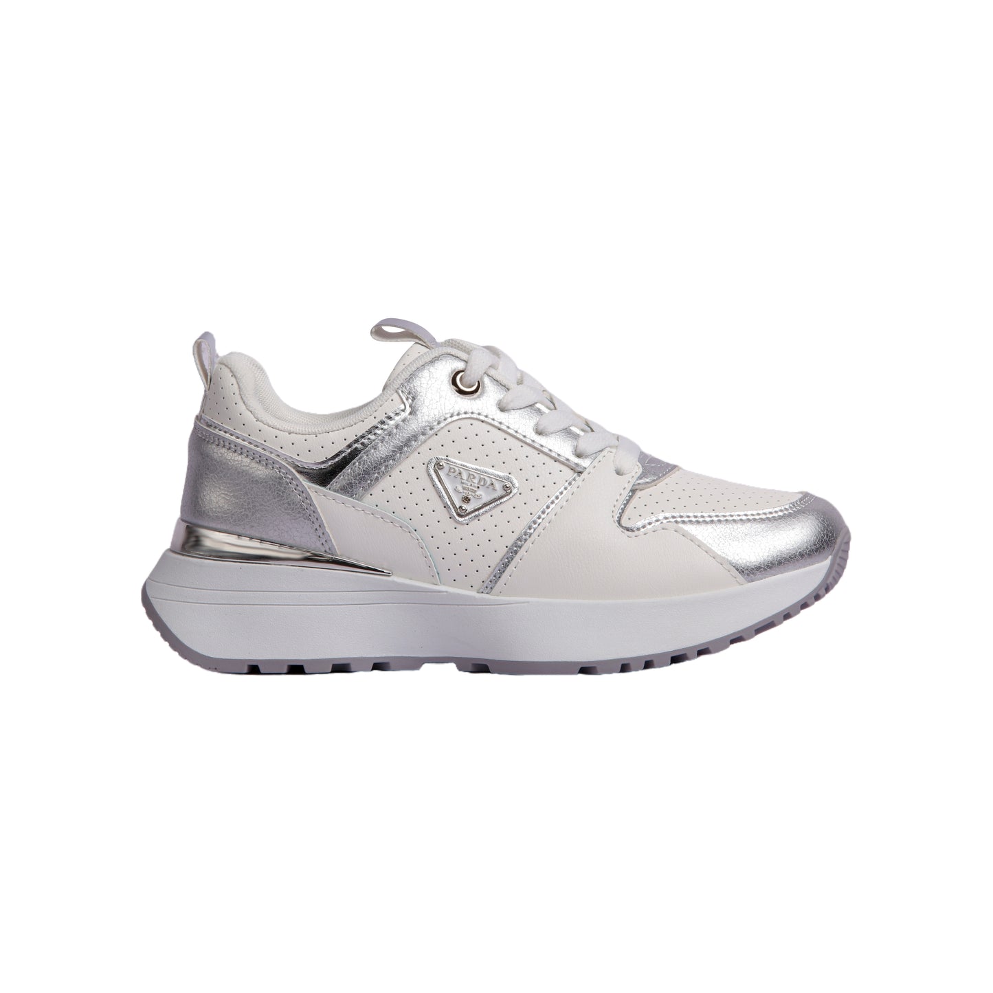 Shiny Lace-up Sneakers