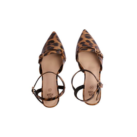 Pointed Toe Slingback High Heels