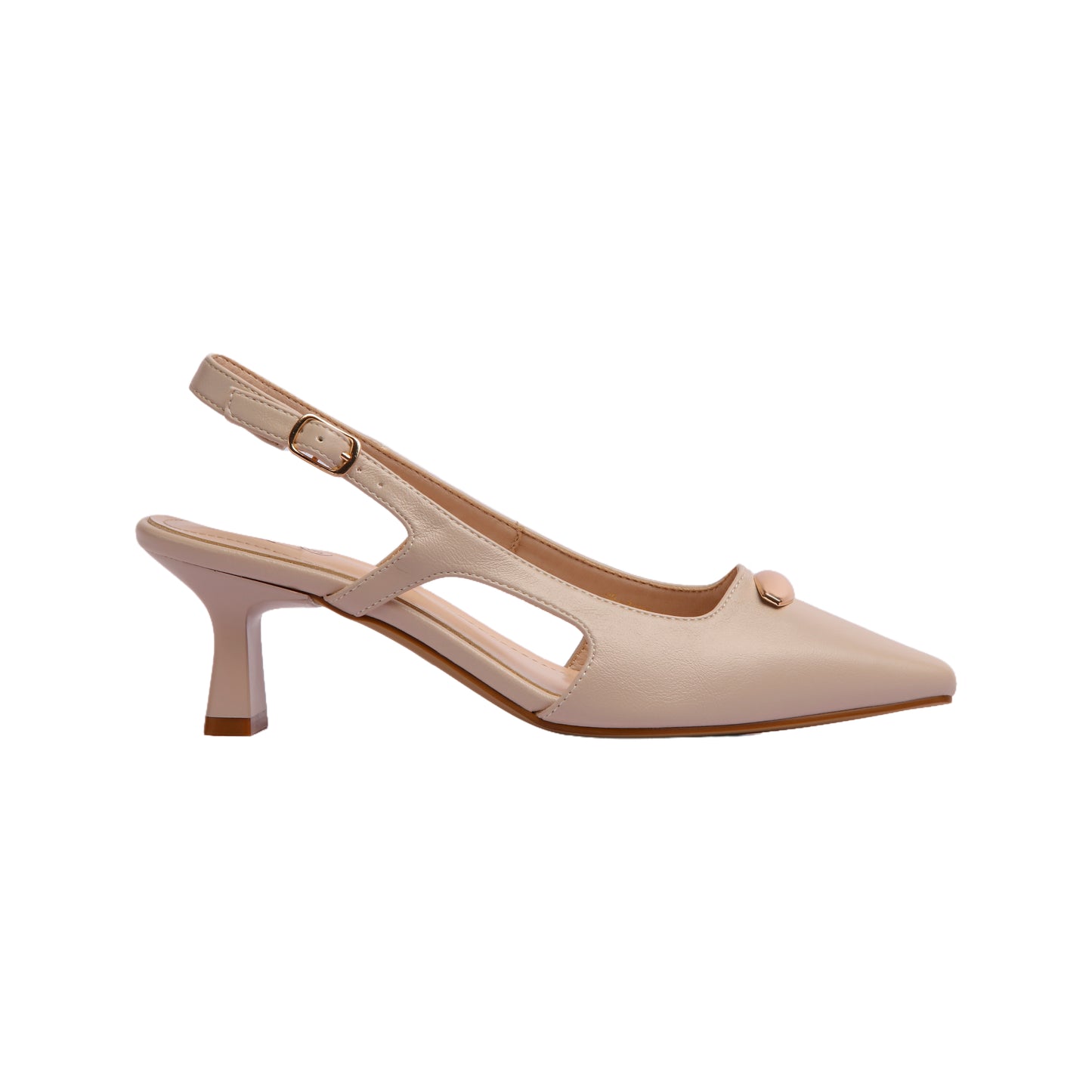 Sligback High Heels with Golden Detail