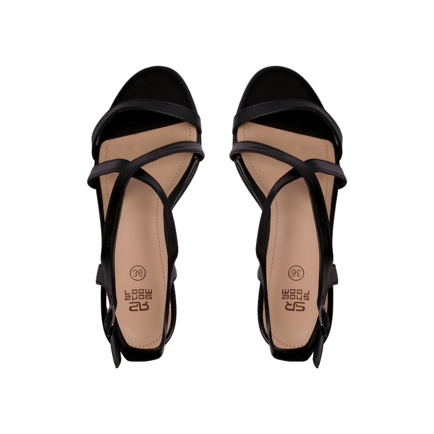 Chic Criss Cross Heeled Sandal
