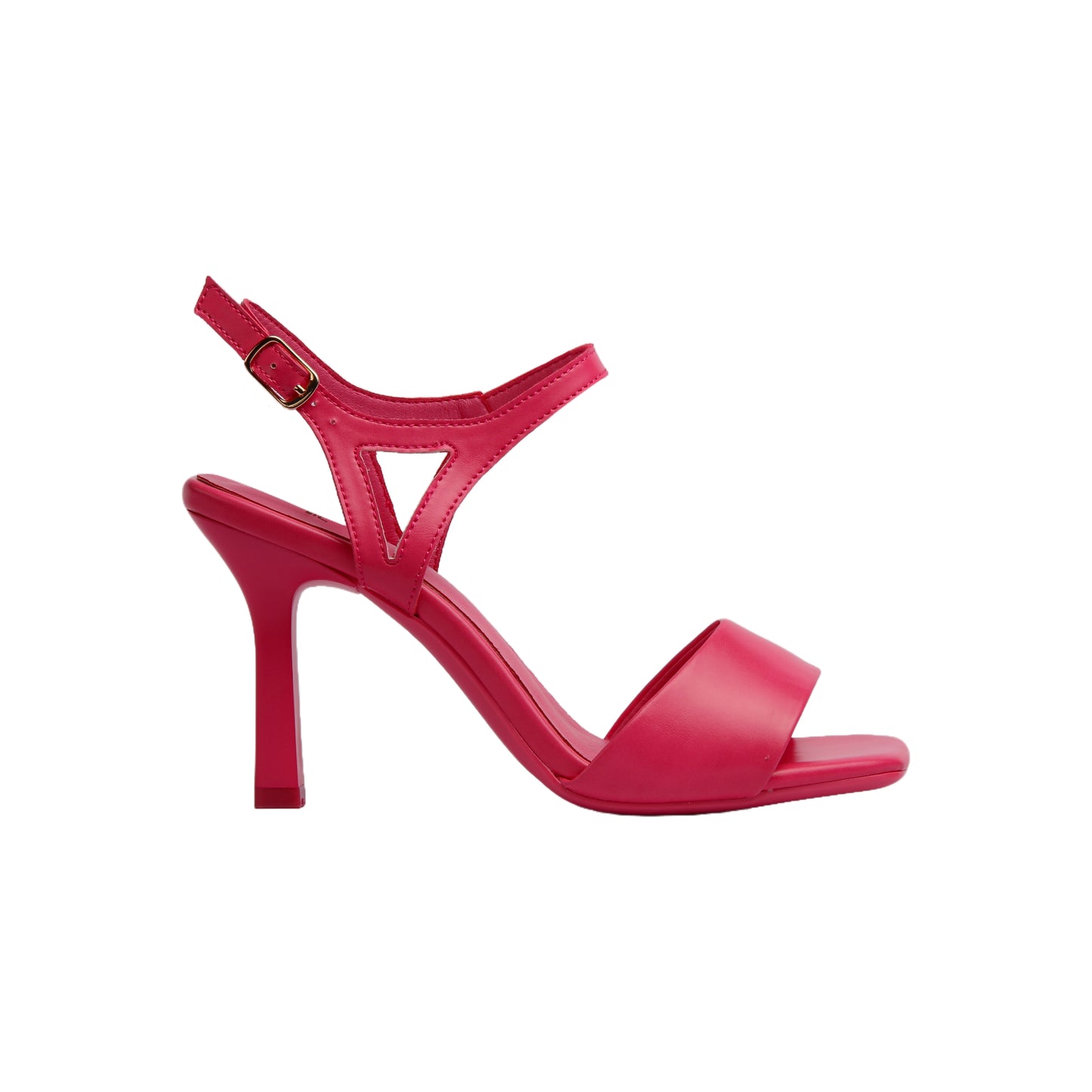 Ankle Buckle Heeled Sandal